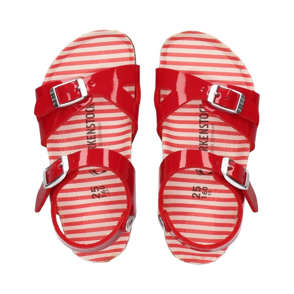 Birkenstock Kids Red Risa Sandals Size EU26/C7.